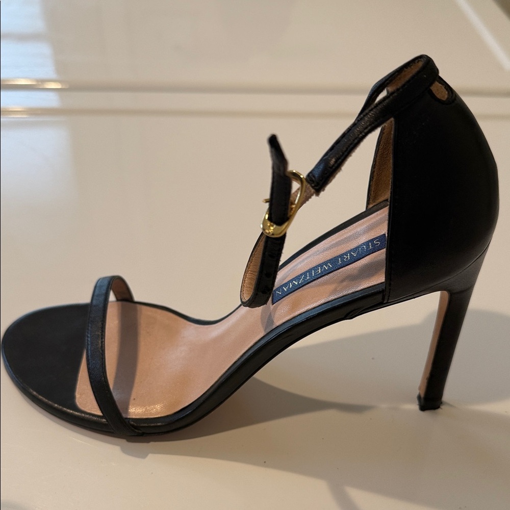Stuart Weitzman Black Strappy Heels - Picture 4 of 8